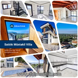 Didim Akbükte Full Deniz Manzaralı, Saunalı ve Geniş Müstakil Villa