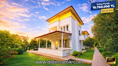 Akbük Merkezde Denize 275 Metre, Kat Mülkiyetli Müstakil Villa