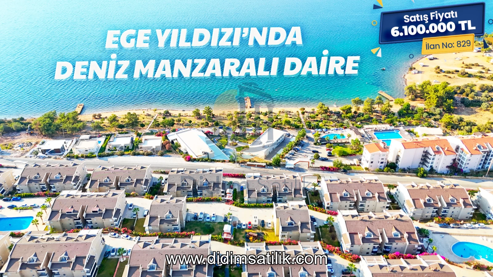 Akbük, Didim satılık 2+1 daire