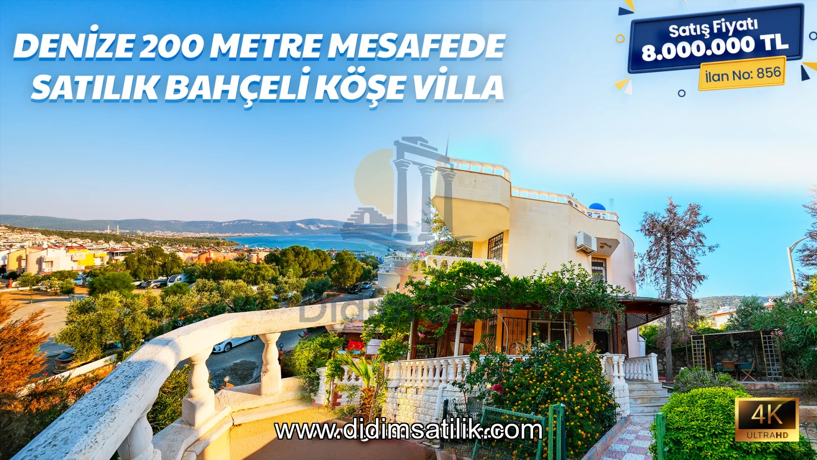 Akbük, Didim satılık 3+1 villa