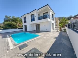 Didim Akbükte Merkezi Konumlu, Sıfır Havuzlu Müstakil Villa
