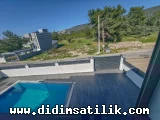Didim Akbükte Merkezi Konumlu, Sıfır Havuzlu Müstakil Villa